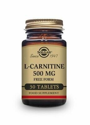 SOLGAR L-Carnitina 500 mg - 30 Comprimidos