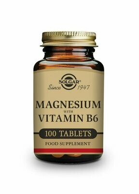 SOLGAR Magnesio + Vitamina B6 - 100 Comprimidos