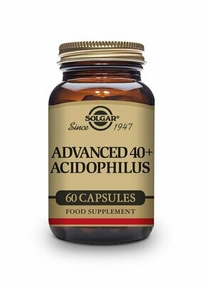 SOLGAR 40 Plus Acidophilus Avanzado (no lácteo) - 60 Cápsulas vegetales