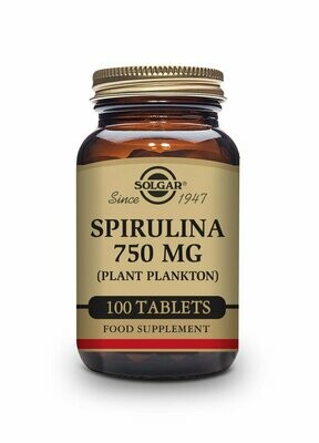 SOLGAR Espirulina 750 mg (Plancton) - 100 Comprimidos