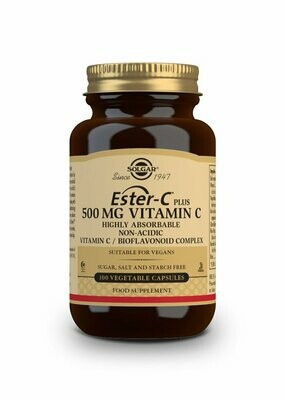 SOLGAR Ester-C® Plus Vitamina C 500 mg - 100 Cápsulas vegetales