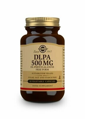 SOLGAR DLPA (DL-Fenilalanina) 500 mg - 50 Cápsulas vegetales