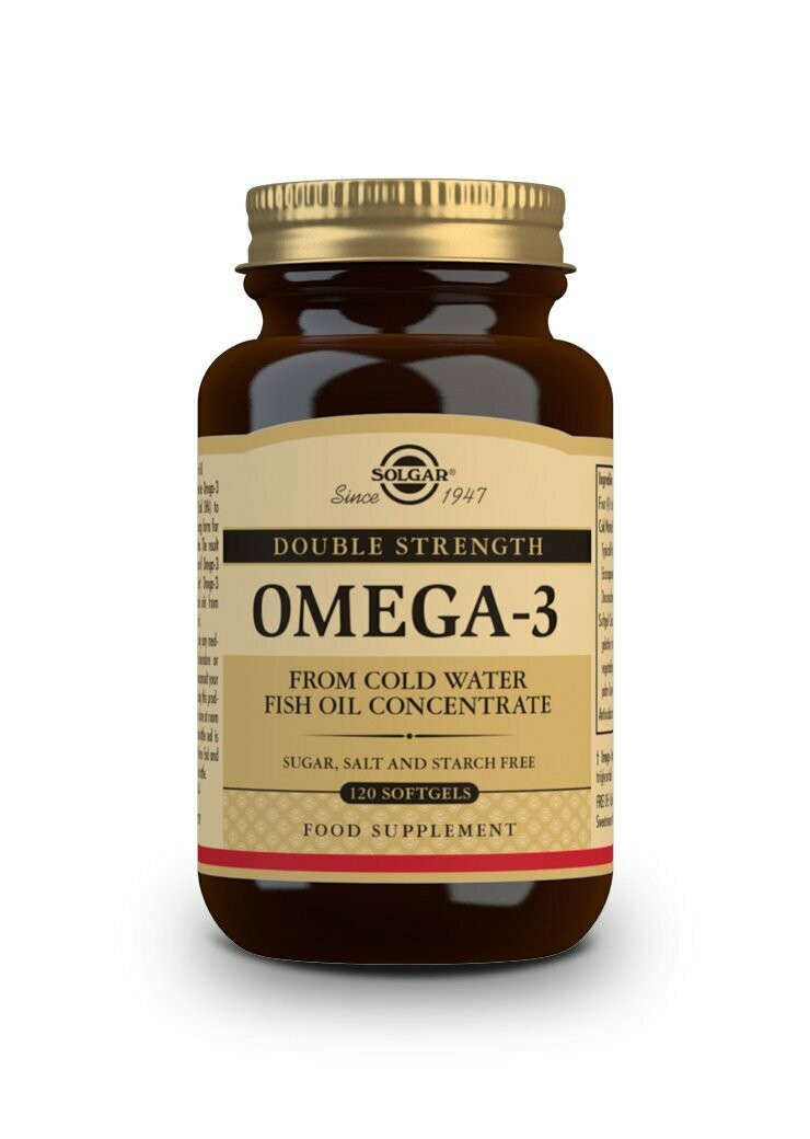 SOLGAR Omega-3 "Alta Concentración" - 120 Cápsulas blandas