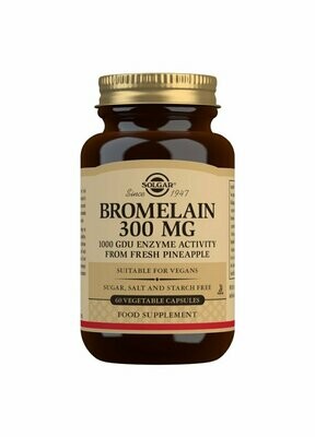 SOLGAR Bromelina 300 mg (Ananas)- 60 Cápsulas vegetales