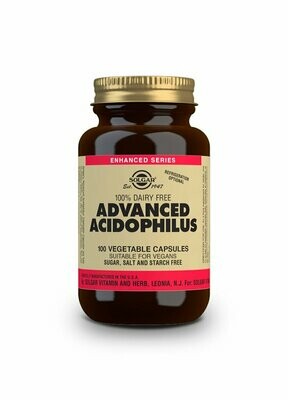 SOLGAR Acidophilus Avanzado (no lácteo) - 100 Cápsulas vegetales