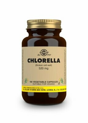 SOLGAR Clorella 520 mg (de pared celular rota) - 100 Cápsulas vegetales