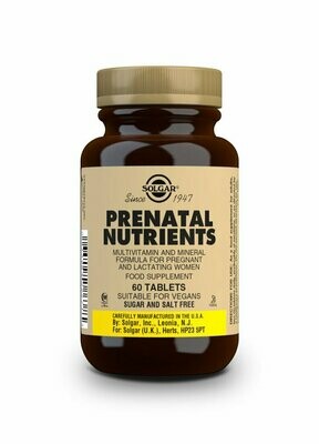 SOLGAR Nutrientes Prenatales - 60 Comprimidos