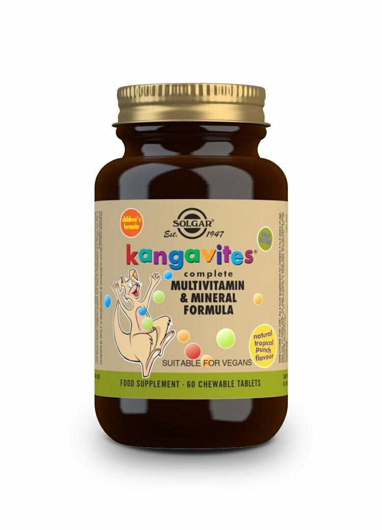 SOLGAR Kangavites Multi "Frutas Tropicales" - 60 Comprimidos masticables