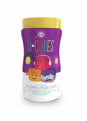 SOLGAR U-CubesTM Multinutriente con Vitaminas y Minerales para Niños - 120 Gominolas