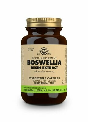 SOLGAR Boswellia Extracto de resina (Boswellia serrata) - 60 Cápsulas vegetales