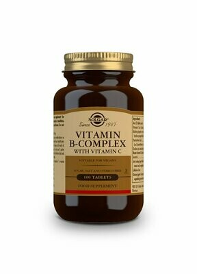 SOLGAR Vitamina B-Complex con Vitamina C - 100 Comprimidos