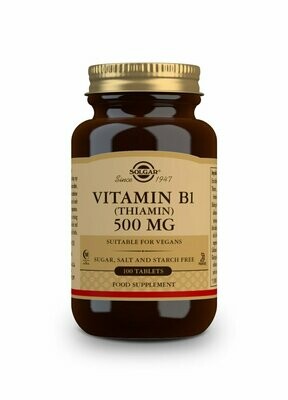 SOLGAR Vitamina B1 500 mg (Tiamina) - 100 Comprimidos