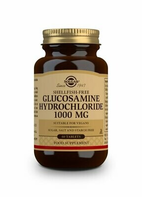 SOLGAR Glucosamina Clorhidrato 1000 mg (libre de crustáceos) - 60 Comprimidos