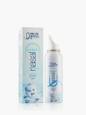 QUINTON NASAL PEDIATRIC Spray nasal de 100 ml para uso pediátrico. Solución isotónica de agua de mar microfiltrada en frío.