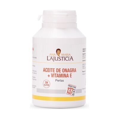 Aceite de onagra con vitamina E 275 perlas Ana María Lajusticia