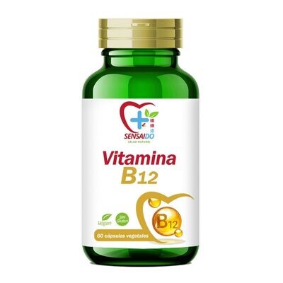 SENSAIDO Vitamina B12 1.000 µg 60 Capsulas BASADO EN EL METODO JAPONES PARA VIVIR 100 AÑOS