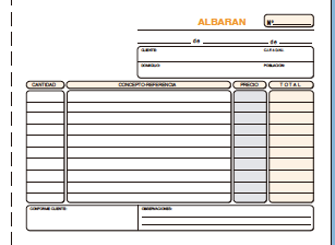 ALBARANES 1/4 APDO. TRIPL. AUT.