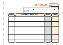 ALBARANES 1/8 APDO. TRIPL. AUT .