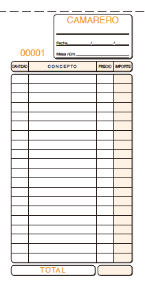 CAMAREROS 1/3 FOLIO DUPL. AUT.