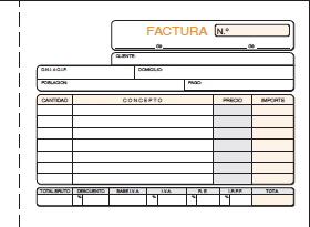 FACTURAS 1/8 APDO. DUPL. AUTOCOP.