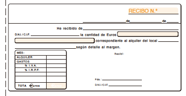 RECIBOS ALQUILER IVA DUPL. AUT.