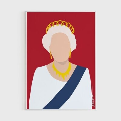 Ilustración Reina de Inglaterra