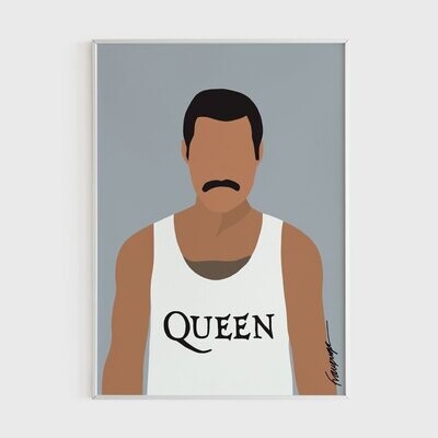 Ilustración Freddie Mercury
