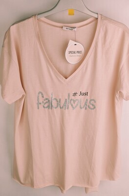 T-shirt Orsay fabulous in cotone colore rosa  tg: M