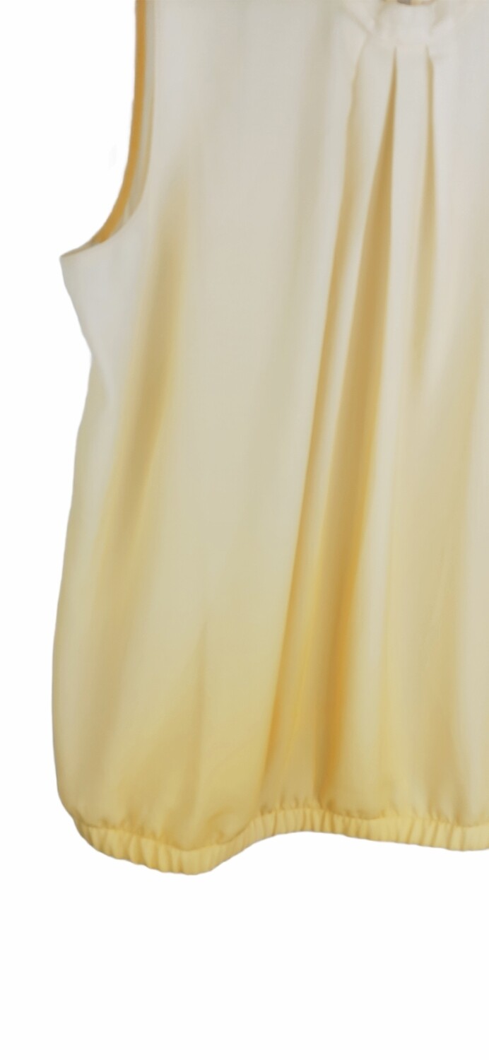 Camicia Orsay a maniche corte colore giallo Taglia 40