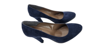 SCARPE DONNA TACCO ALTO CAMOSCIO BLU by ALYSA