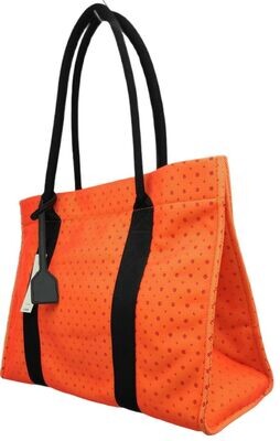 Carpisa Shopping Bag colore arancione e viola Dim: 30 h x40 x15 cm