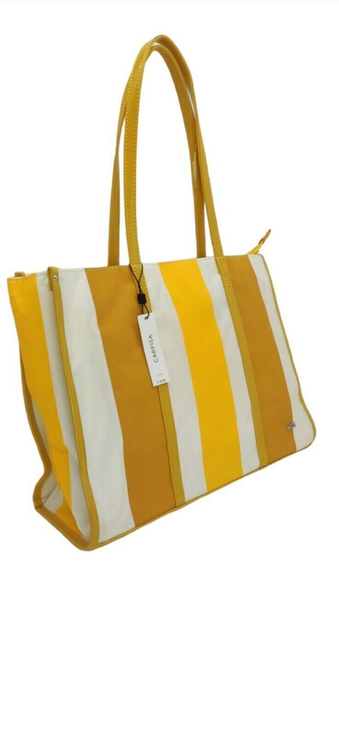 Carpisa Shopping Bag colore arancione e viola Dim: 30 h x40 x15 cm