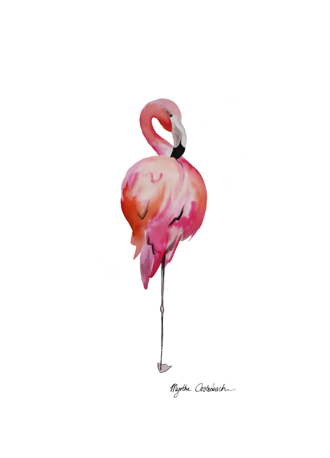 Print Flamingo