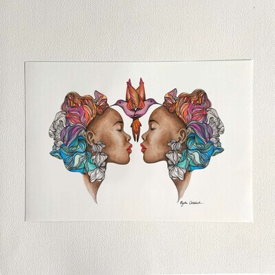 Hummingbird Love | Fine art print
