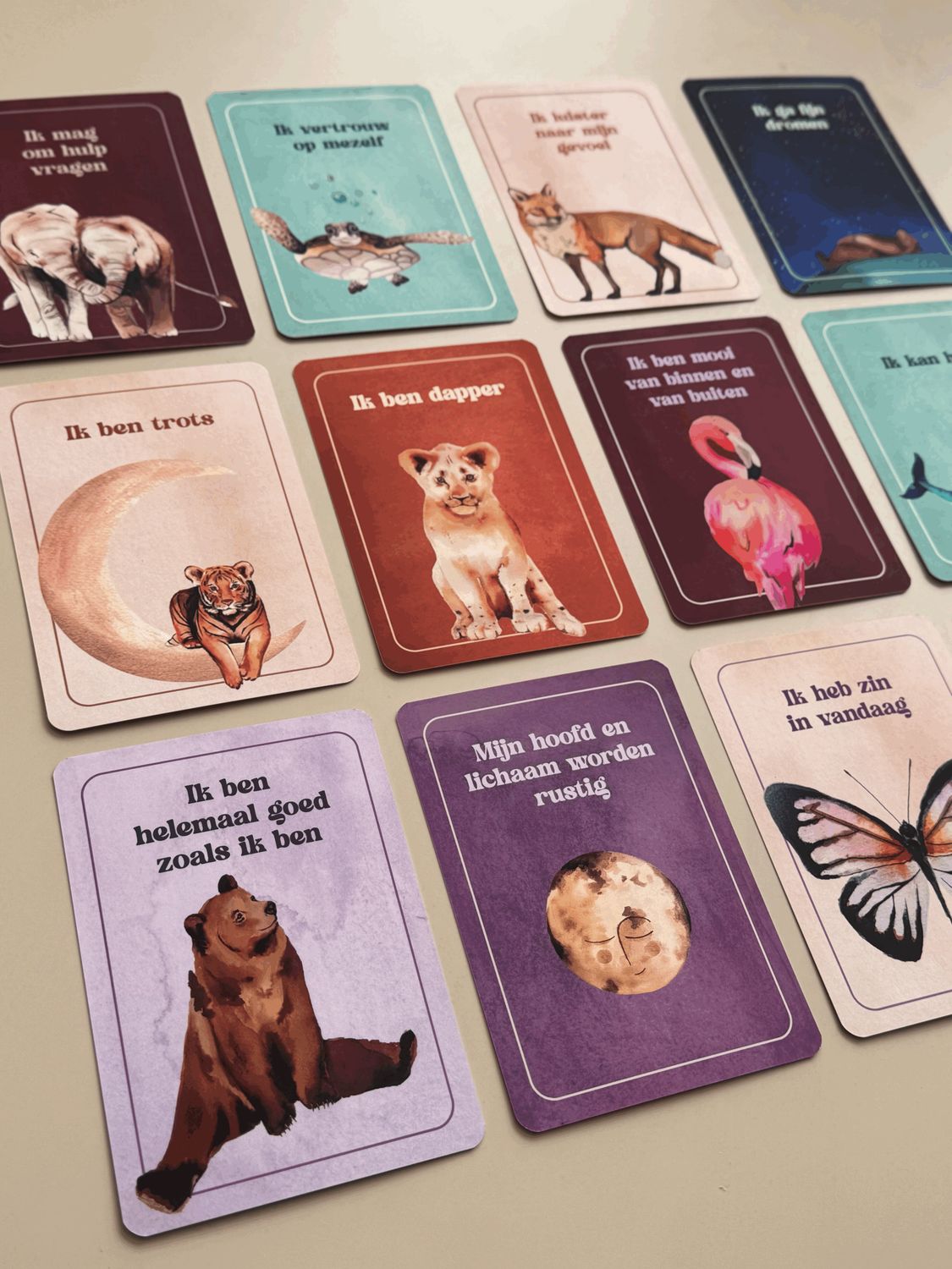 Affirmatiekaarten voor kinderen (set van 12)