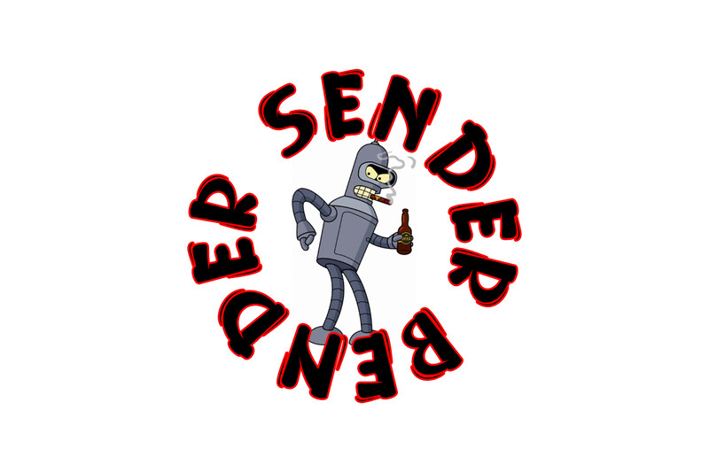 SENDER BENDER STICKER  VINYL