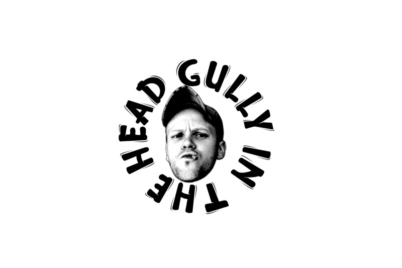GULLY IN THE HEAD STICKER VINYL