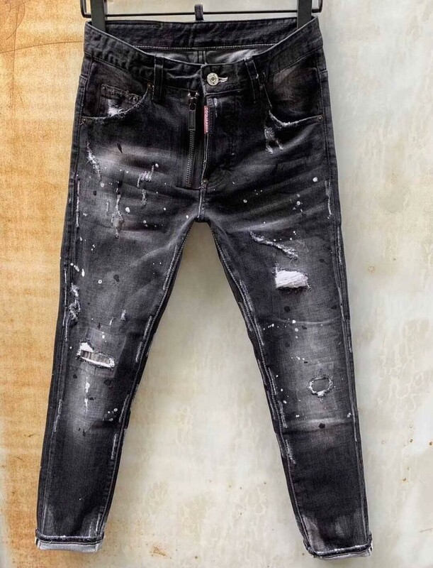 Schöne Schwarze DsQuared2 Hosen