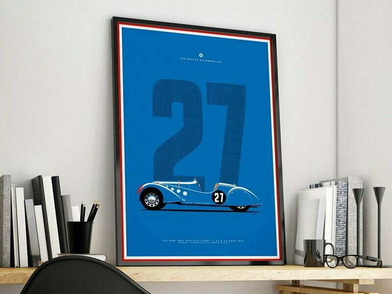 Affiche A4 Peugeot 402 Darl'mat