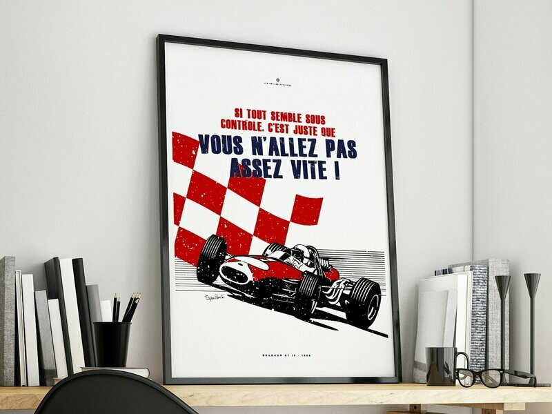 Affiche Vitesse Formule 1