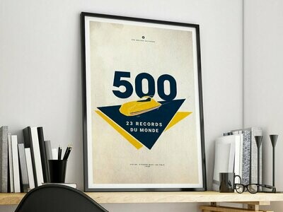Affiche A4 Fiat 500 Abarth