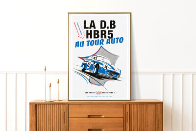 Affiche DB Panhard Tour Auto