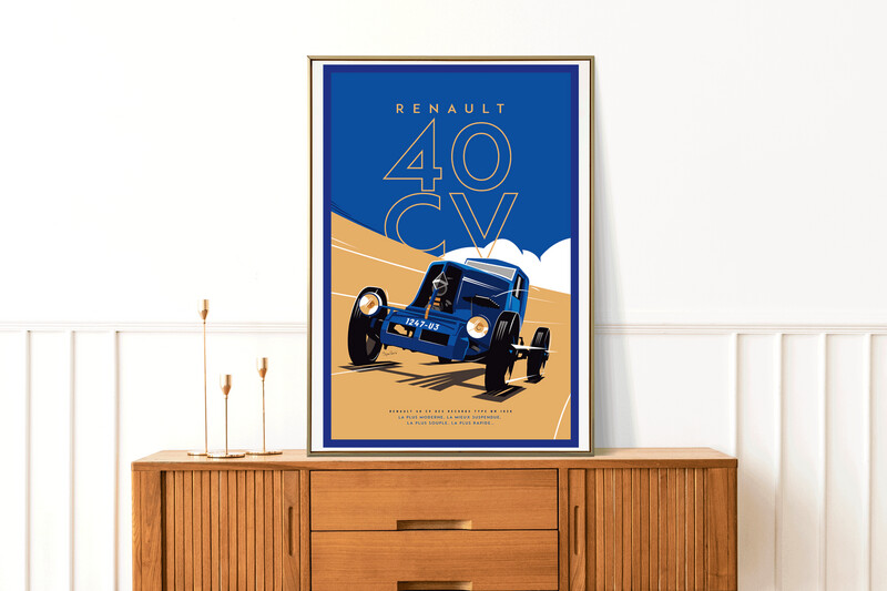 Affiche Renault 40 CV