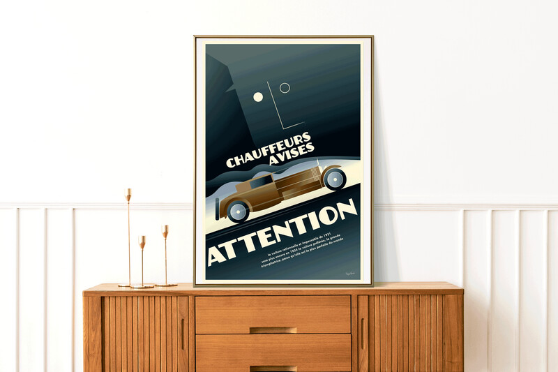 Affiche Voiture Voisin C22