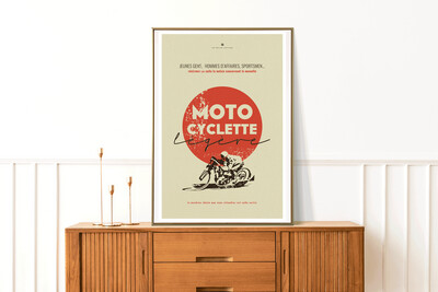 Affiche Motocyclette Légère