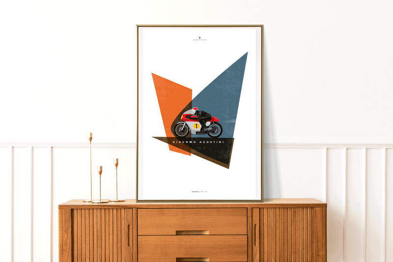 Affiche Moto Agostini