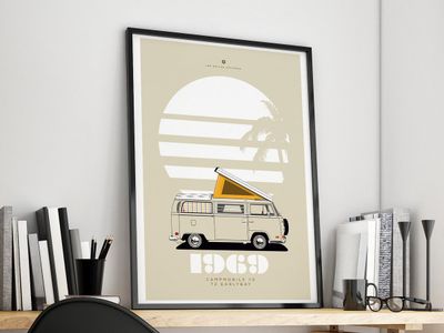 Affiche A4 Combi Volkswagen 1969