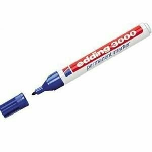 Edding 3000 permanent marker, 1.5-3mm, ronde punt, blauw