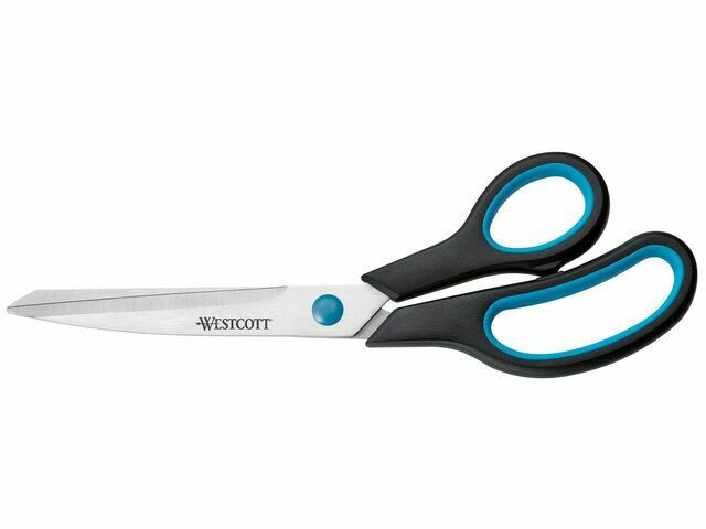 Schaar Westcott Easy Grip 23,5cm RVS, soft grip