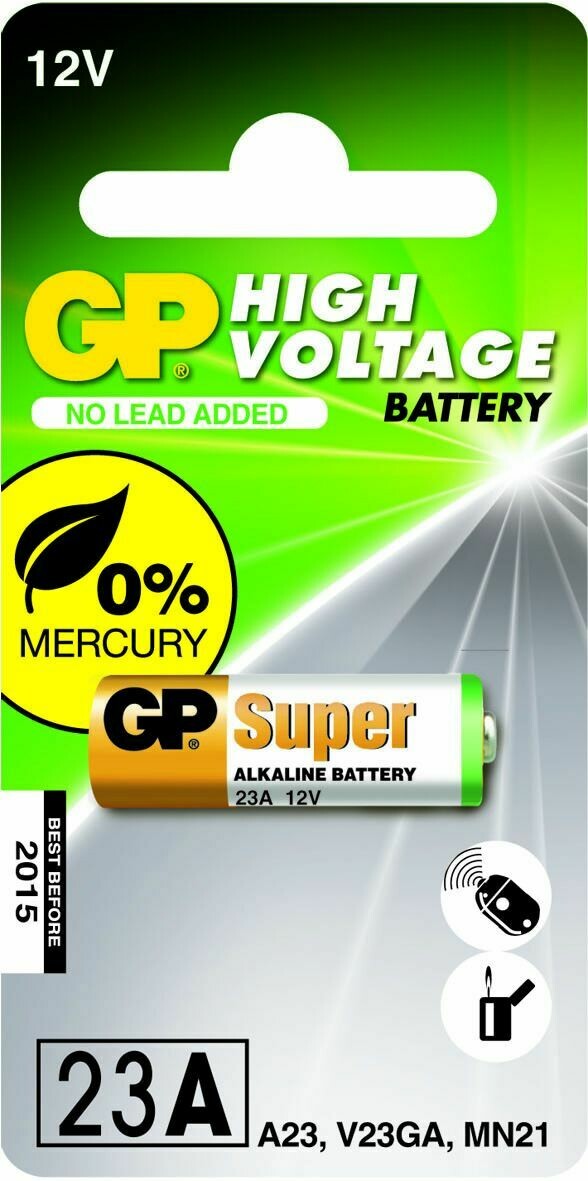 GP Hoog voltage alkaline rondcel 23A